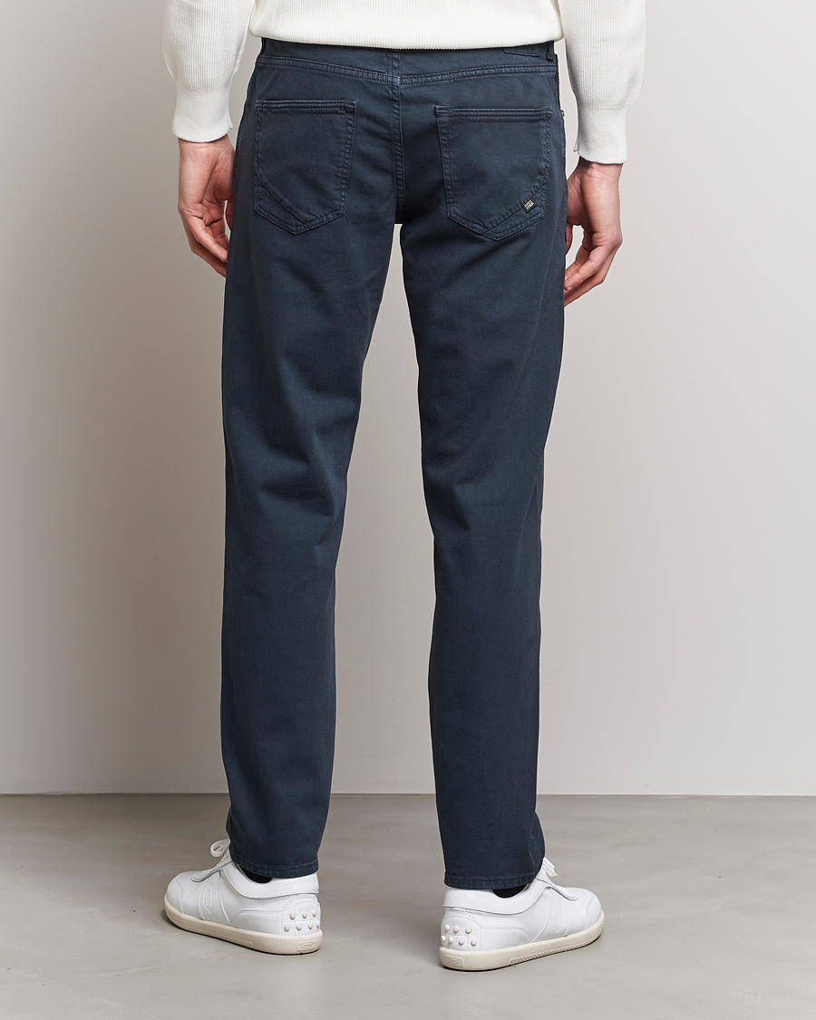 Herre | Bukser | Incotex | Cotton Stretch 5-Pocket Pants Navy