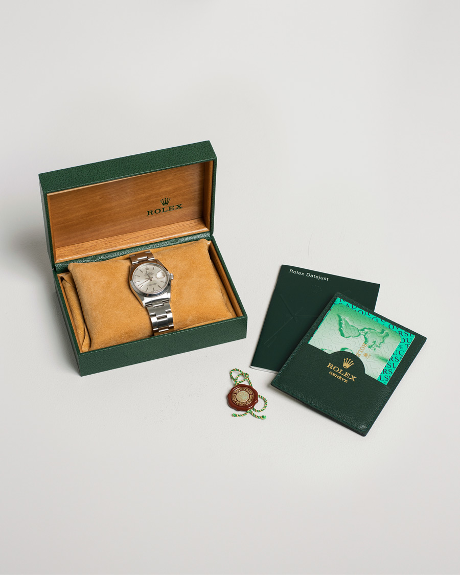 Herre | Rolex Pre-Owned Datejust 16200 Oyster Perpetual Steel Silver | Rolex Pre-Owned | Datejust 16200 Oyster Perpetual Steel Silver
