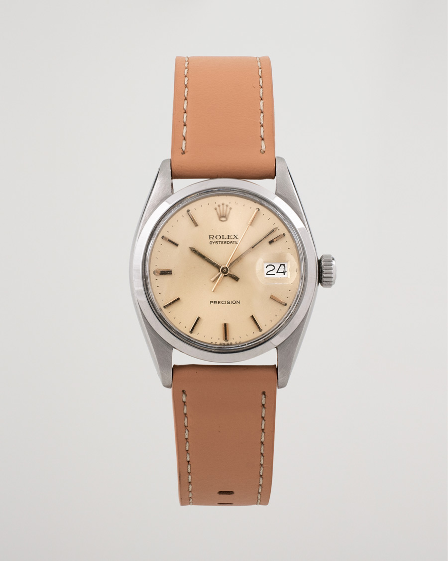 Herre | Rolex Pre-Owned Precision 6694 Oysterdate Steel White | Rolex Pre-Owned | Precision 6694 Oysterdate Steel White