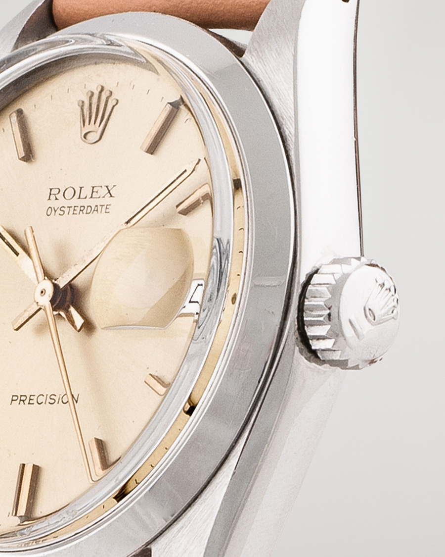 Herre | Rolex Pre-Owned Precision 6694 Oysterdate Steel White | Rolex Pre-Owned | Precision 6694 Oysterdate Steel White