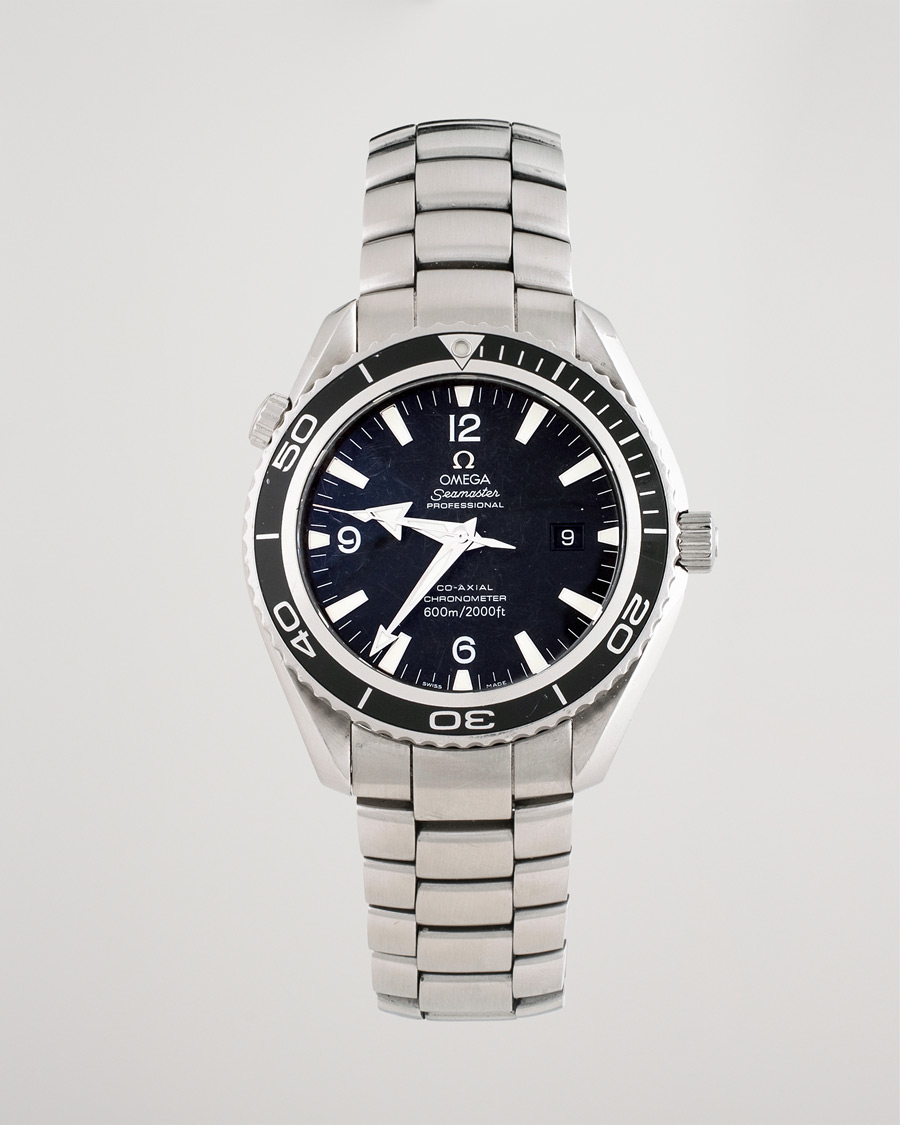 Herre | Omega Pre-Owned Seamaster Planet Ocean 2200.50.00 Steel Black | Omega Pre-Owned | Seamaster Planet Ocean 2200.50.00 Steel Black