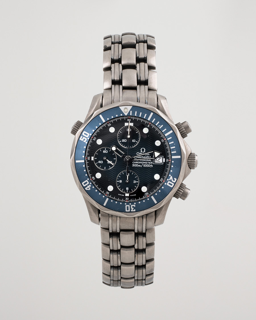 Herre | Omega Pre-Owned Seamaster Diver 300M Chrono 2298.80.00 Titan Blue | Omega Pre-Owned | Seamaster Diver 300M Chrono 2298.80.00 Titan Blue