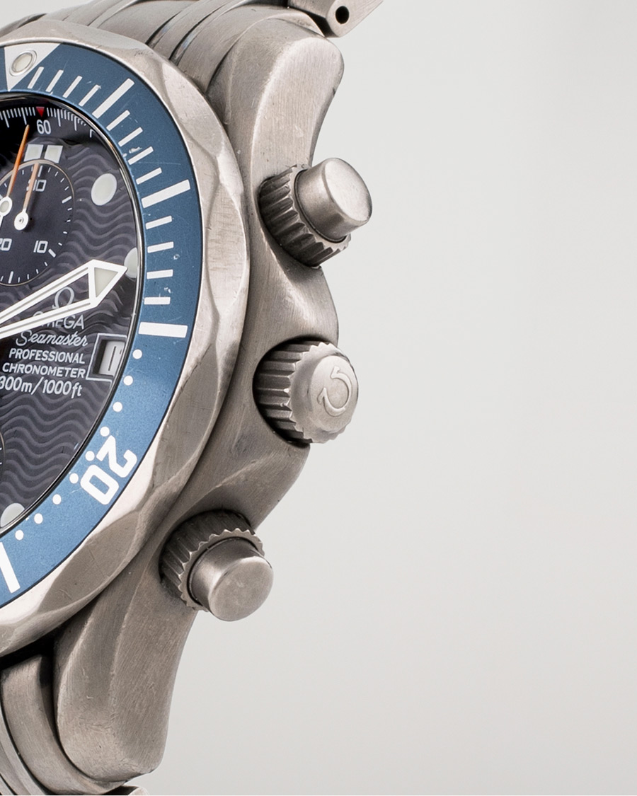 Herre | Omega Pre-Owned Seamaster Diver 300M Chrono 2298.80.00 Titan Blue | Omega Pre-Owned | Seamaster Diver 300M Chrono 2298.80.00 Titan Blue
