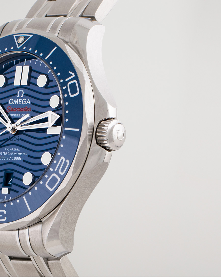 Herre | Omega Pre-Owned Seamaster Diver 300M 210.30.42.20.03.001 Steel Blue | Omega Pre-Owned | Seamaster Diver 300M 210.30.42.20.03.001 Steel Blue