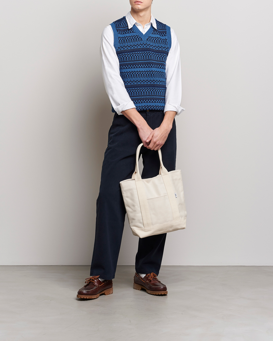 Herre | Trøjer | BEAMS PLUS | Knit Fairisle Vest Navy