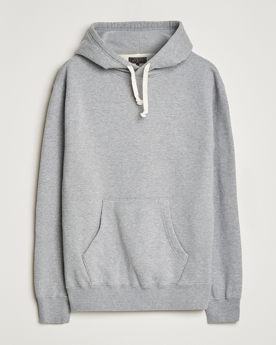 Herre | Trøjer | BEAMS PLUS | Japanese Cotton Hoodie Heather Grey