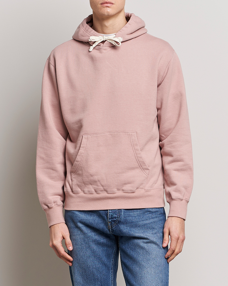 Herre | Hættetrøjer | BEAMS PLUS | Japanese Cotton Hoodie Pink