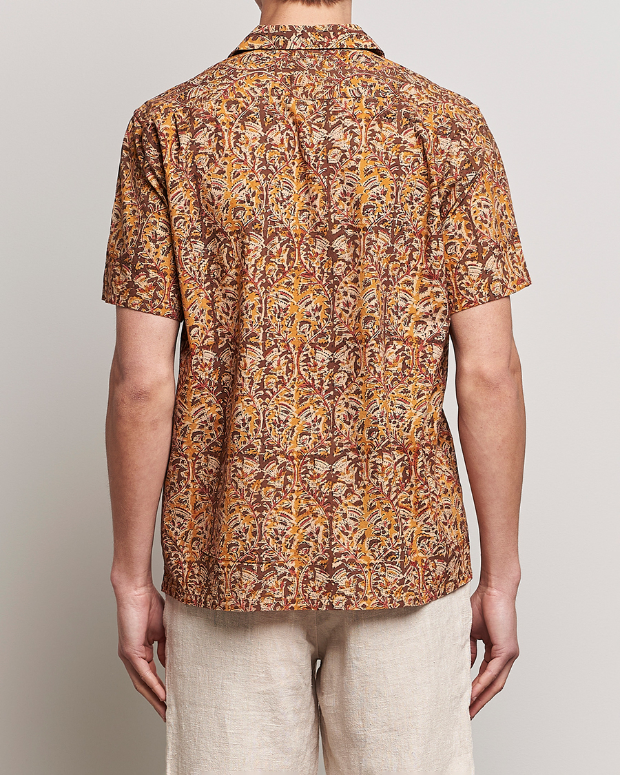 Herre | Skjorter | BEAMS PLUS | Block Print Camp Shirt Brown