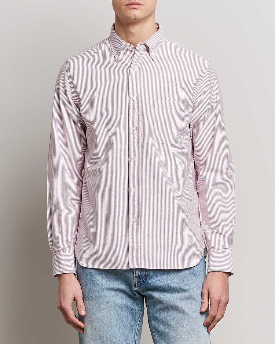 Herre | Skjorter | BEAMS PLUS | Oxford Button Down Shirt Wine