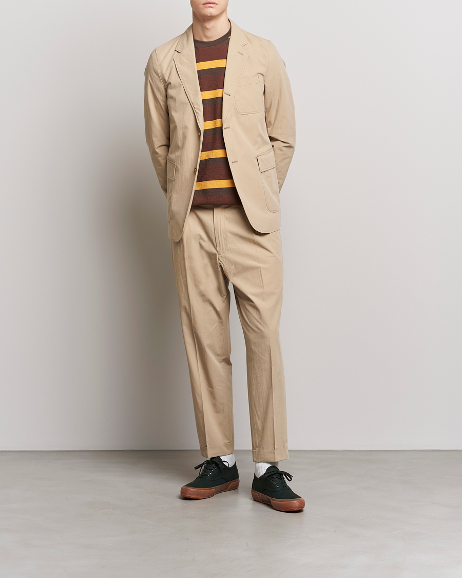 Herre | Bukser | BEAMS PLUS | Comfort Cloth Travel Trousers Beige