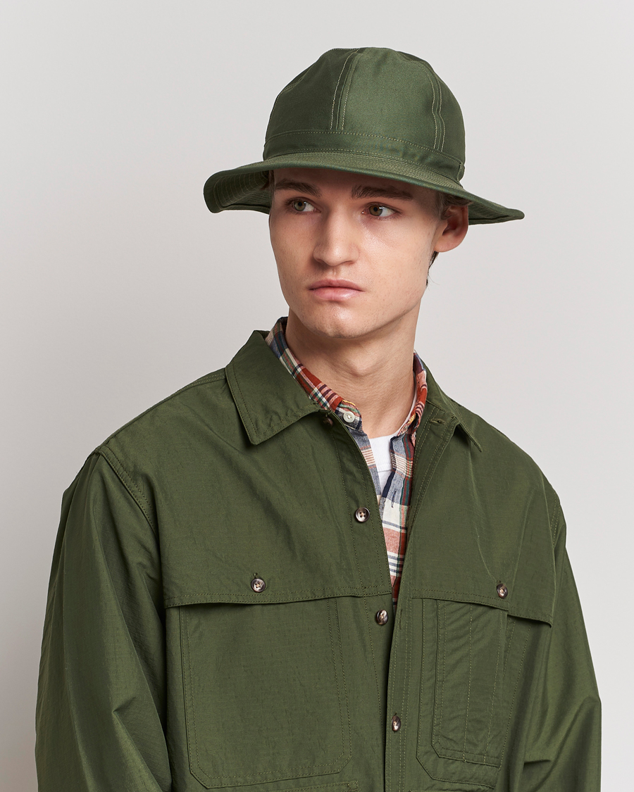 Herre | BEAMS PLUS MIL Cotton Hat Olive | BEAMS PLUS | MIL Cotton Hat Olive