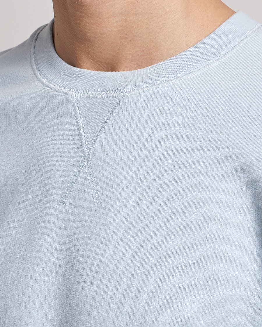 Herre | Trøjer | Sunspel | Loopback Sweatshirt Pastel Blue