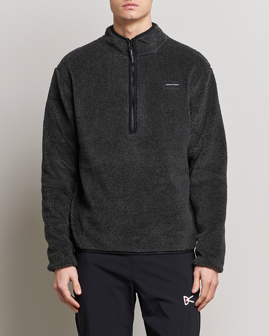 Herre | Trøjer | District Vision | Doug Half Zip Fleece Charcoal