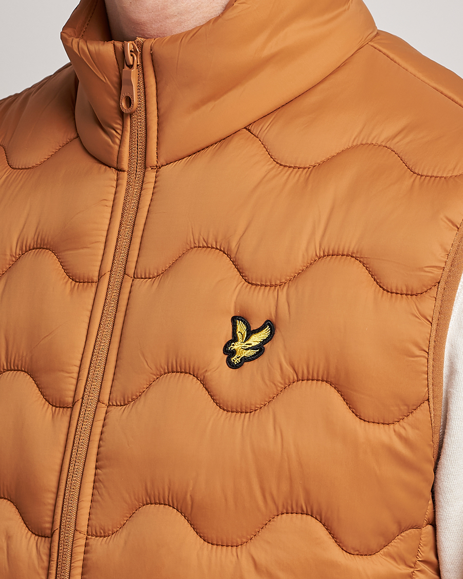 Herre | Veste | Lyle & Scott | Crest Quilted Gilet Vest Salt Burne