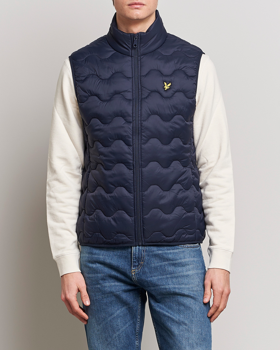 Herre | Veste | Lyle & Scott | Crest Quilted Gilet Vest Dark Navy