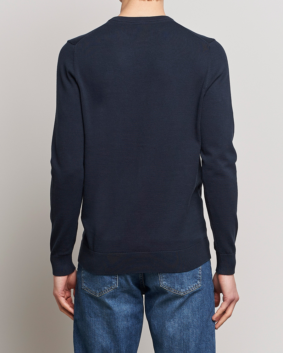 Herre | Trøjer | Lyle & Scott | Crew Neck Cotton Sweater Dark Navy