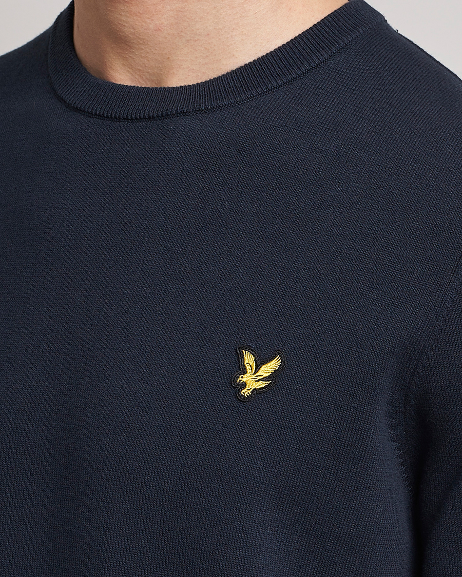 Herre | Trøjer | Lyle & Scott | Crew Neck Cotton Sweater Dark Navy