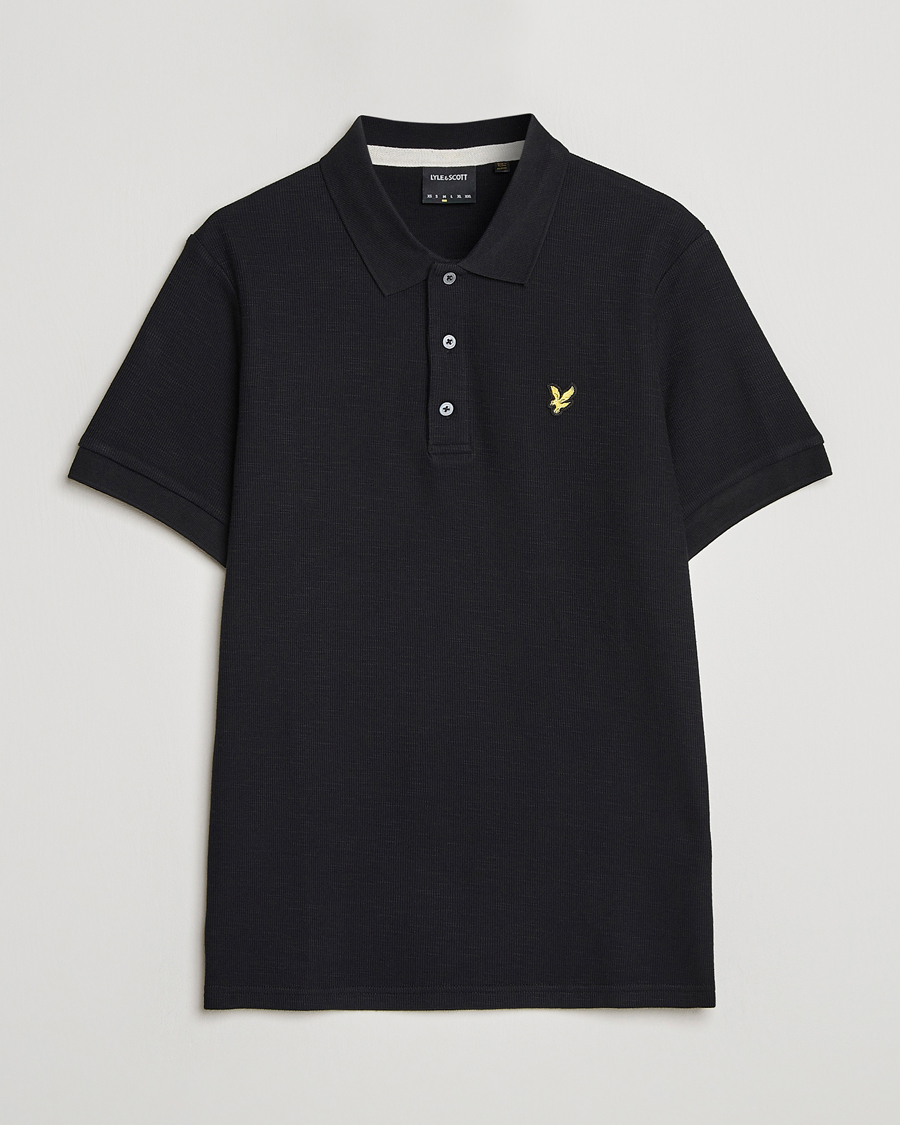 Herre | Polotrøjer | Lyle & Scott | Cuffed Pique Polo Jet Black