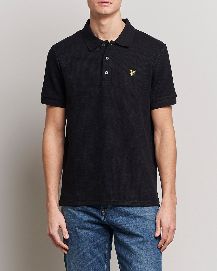 Herre | Polotrøjer | Lyle & Scott | Cuffed Pique Polo Jet Black