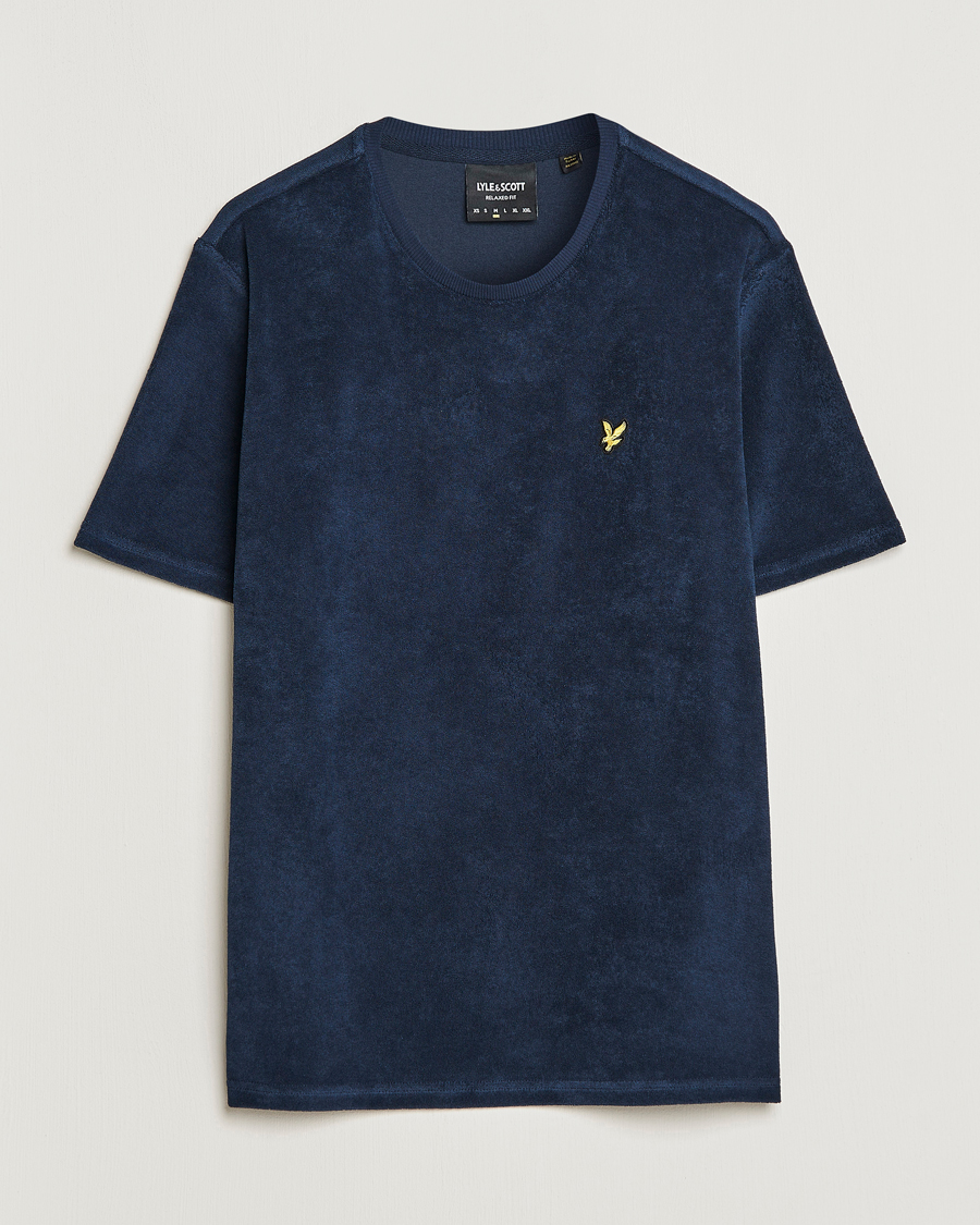 Herre | T-Shirts | Lyle & Scott | Terry T-Shirt Dark Navy