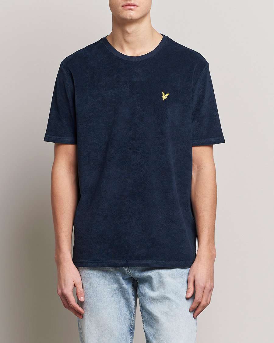 Herre | T-Shirts | Lyle & Scott | Terry T-Shirt Dark Navy