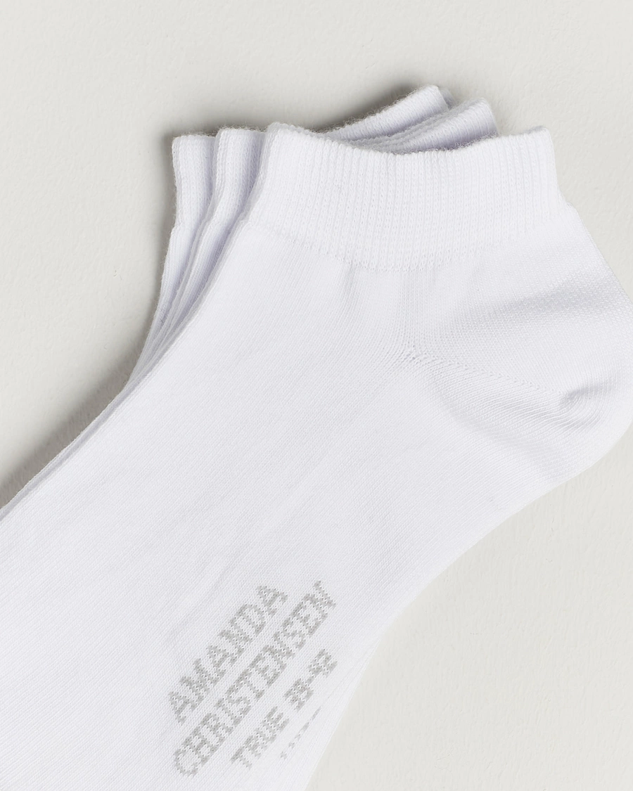 Herre | Undertøj | Amanda Christensen | 3-Pack True Cotton Sneaker Socks White