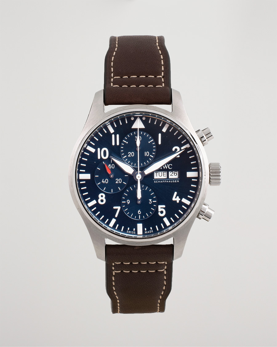 Herre | Pre-Owned & Vintage Watches | IWC Pre-Owned | Le Petit Prince Chronograph IW377714 Steel Blue