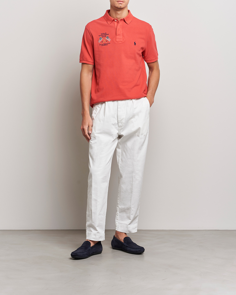 Herre | Polotrøjer | Polo Ralph Lauren | Classic Fit Flag Polo Evening Post Red