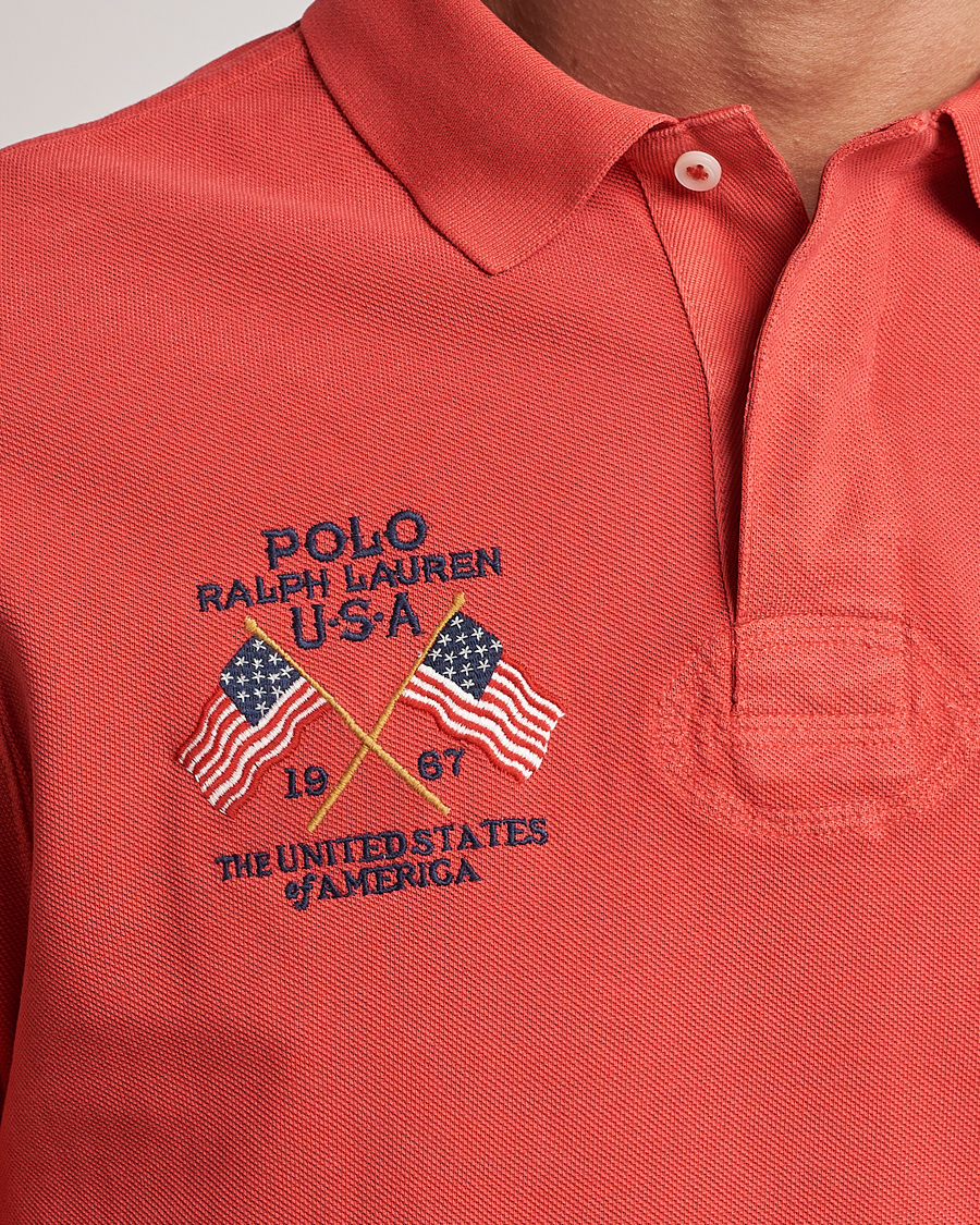 Herre | Polotrøjer | Polo Ralph Lauren | Classic Fit Flag Polo Evening Post Red