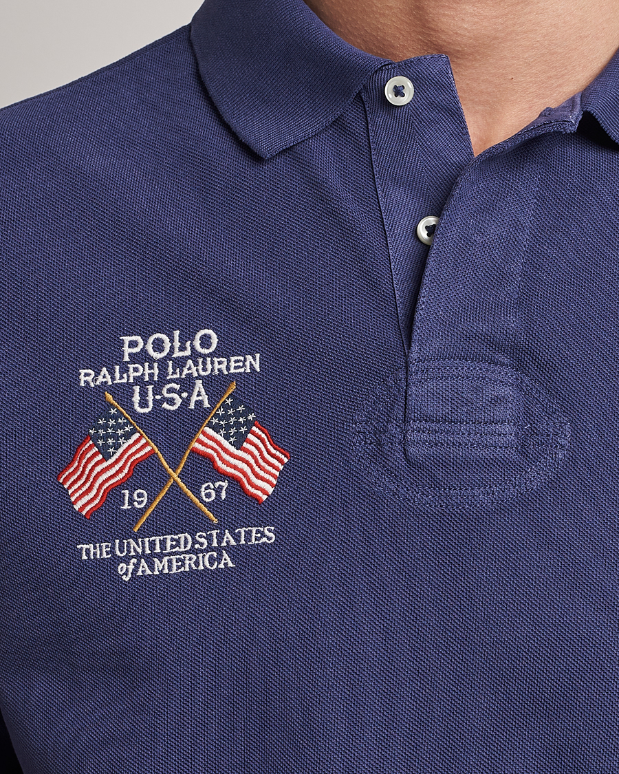 Herre | Polotrøjer | Polo Ralph Lauren | Classic Fit Flag Polo Boathouse Navy