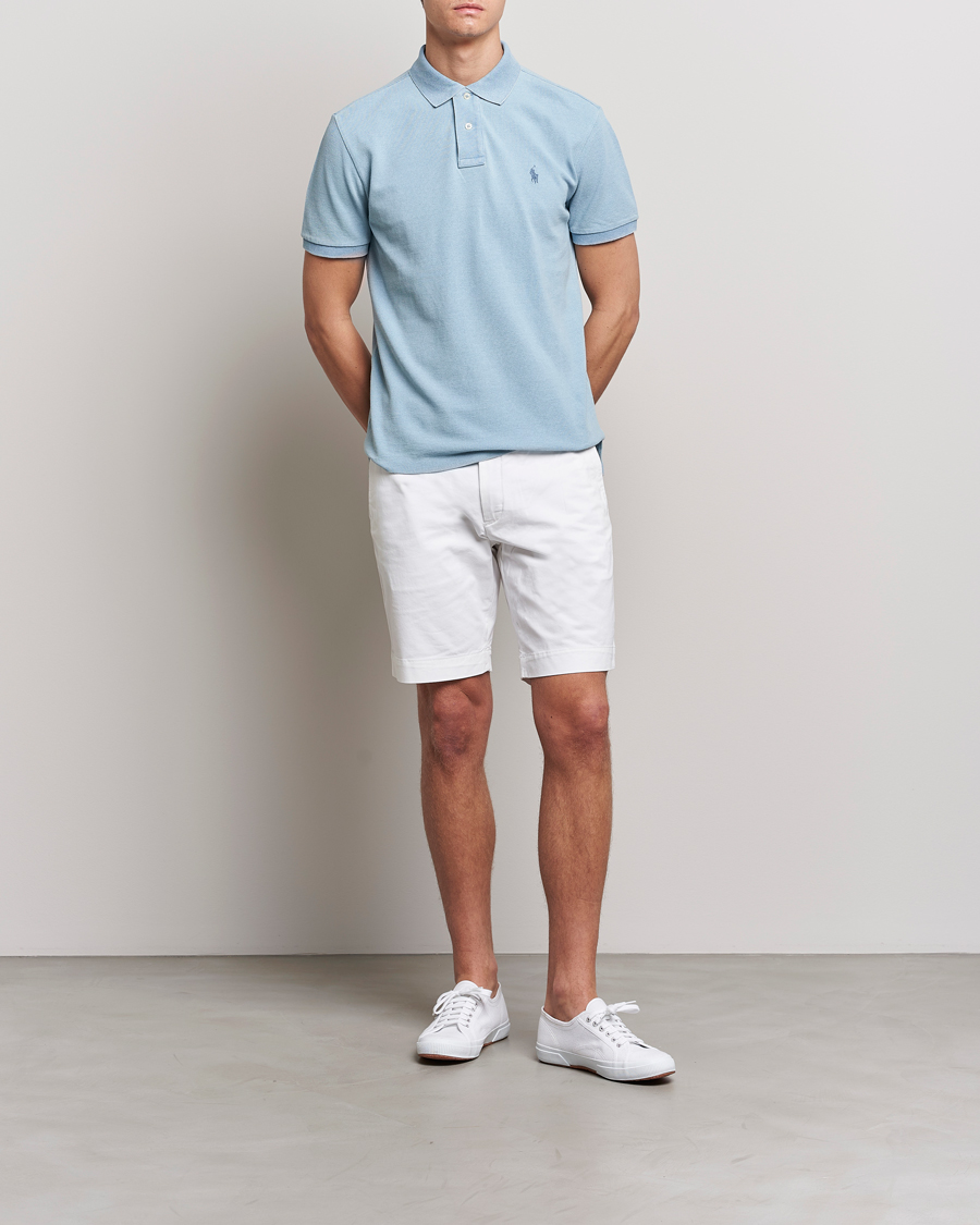 Herre | Polotrøjer | Polo Ralph Lauren | Custom Slim Fit Polo Light Indigo