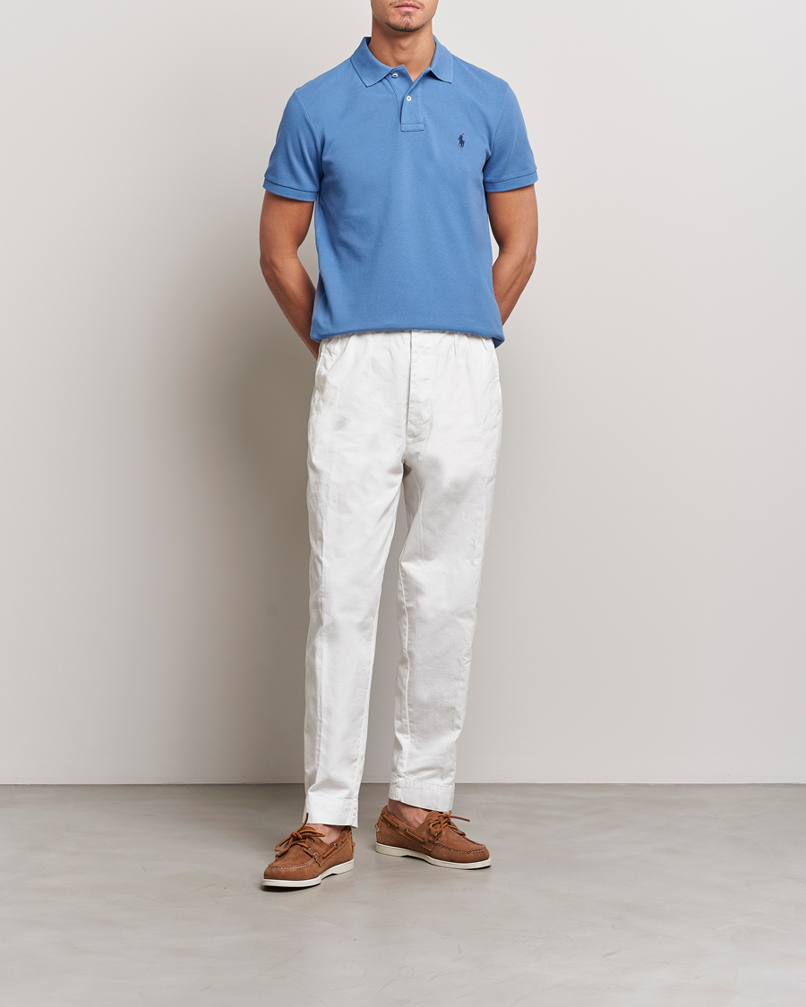 Herre | Polotrøjer | Polo Ralph Lauren | Custom Slim Fit Polo French Blue