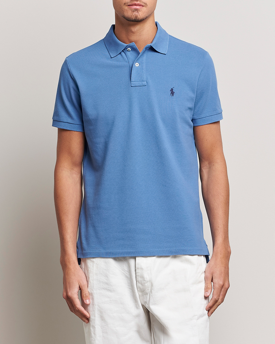 Herre | Polotrøjer | Polo Ralph Lauren | Custom Slim Fit Polo French Blue