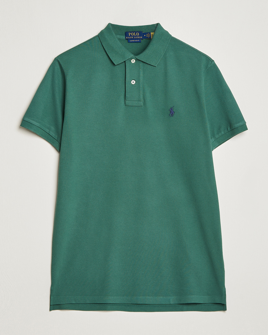 Herre | Polotrøjer | Polo Ralph Lauren | Custom Slim Fit Polo Washed Forest