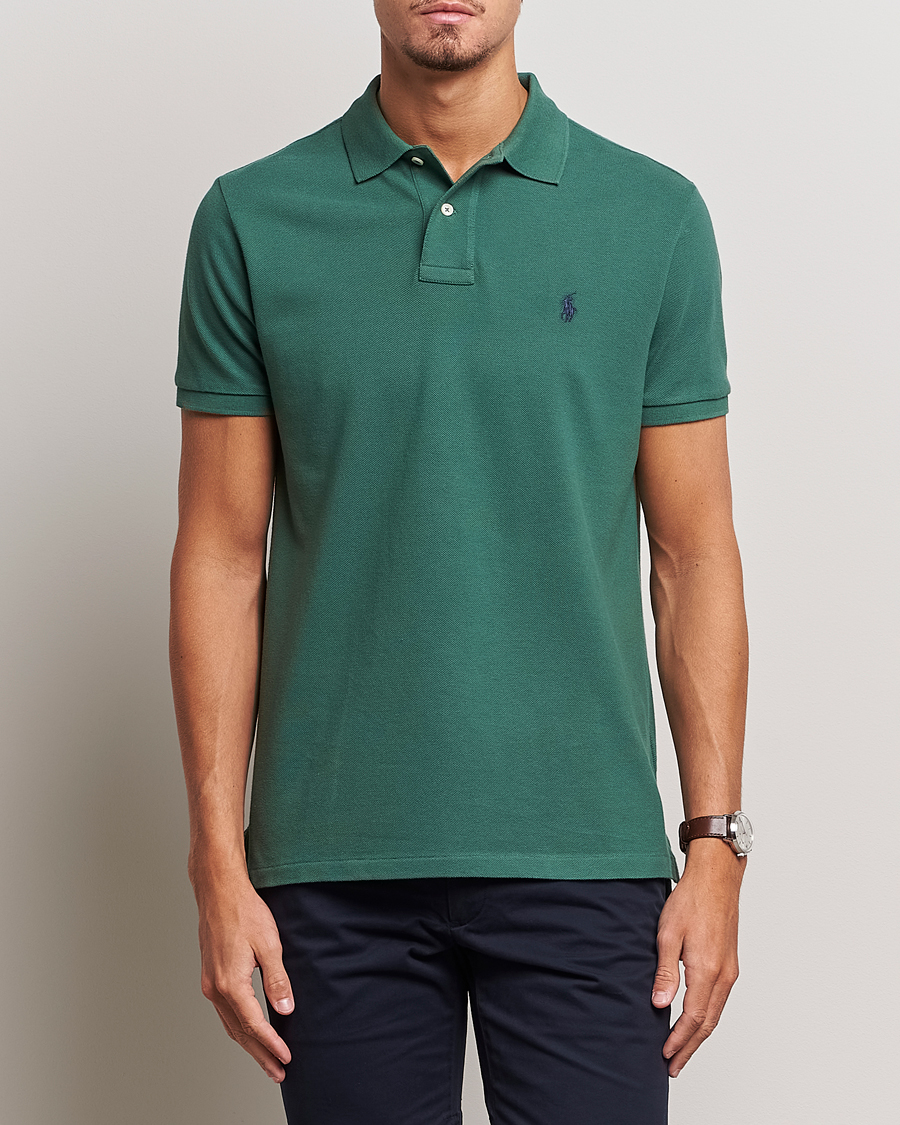 Herre | Polotrøjer | Polo Ralph Lauren | Custom Slim Fit Polo Washed Forest