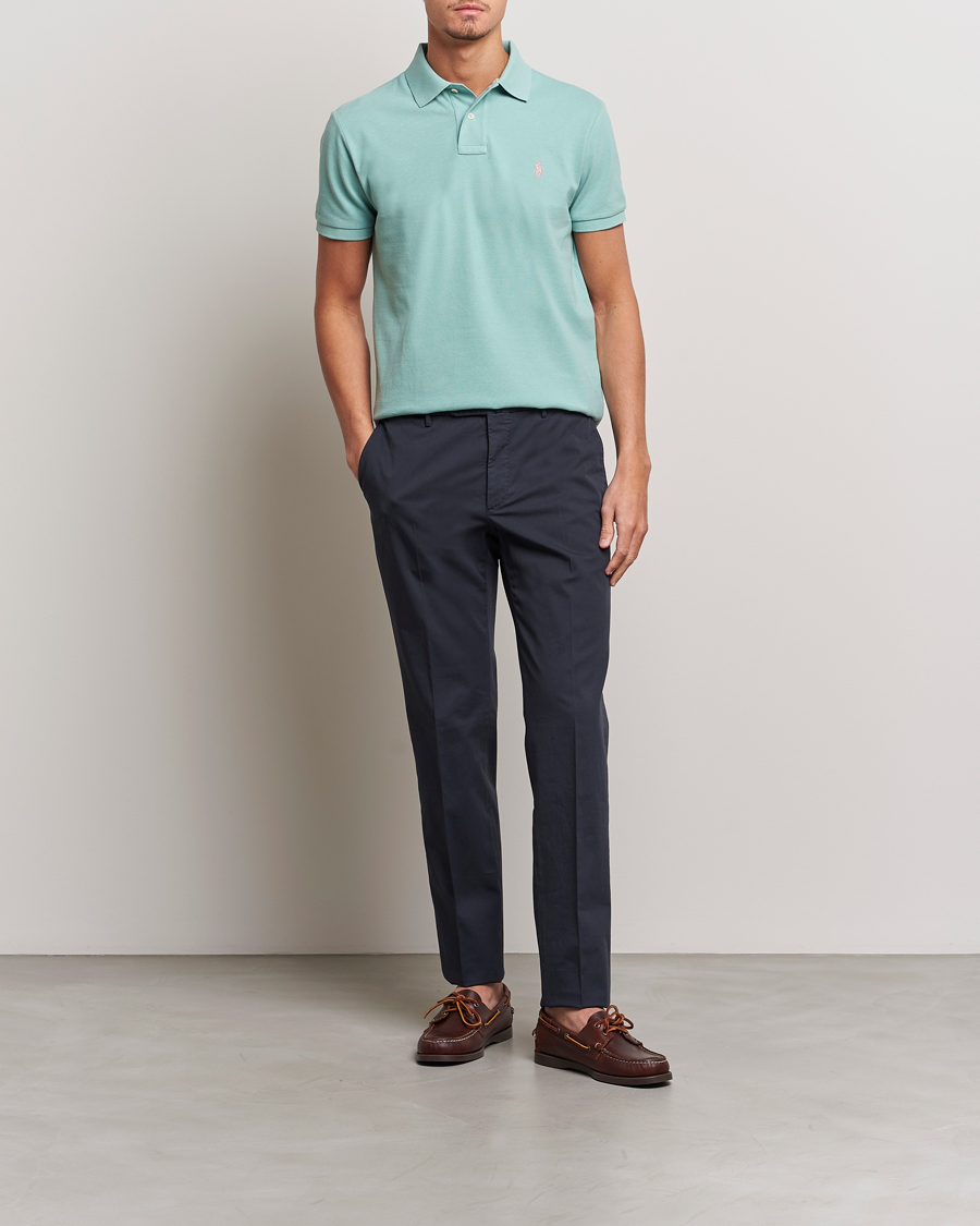 Herre | Polotrøjer | Polo Ralph Lauren | Custom Slim Fit Polo Essex Green