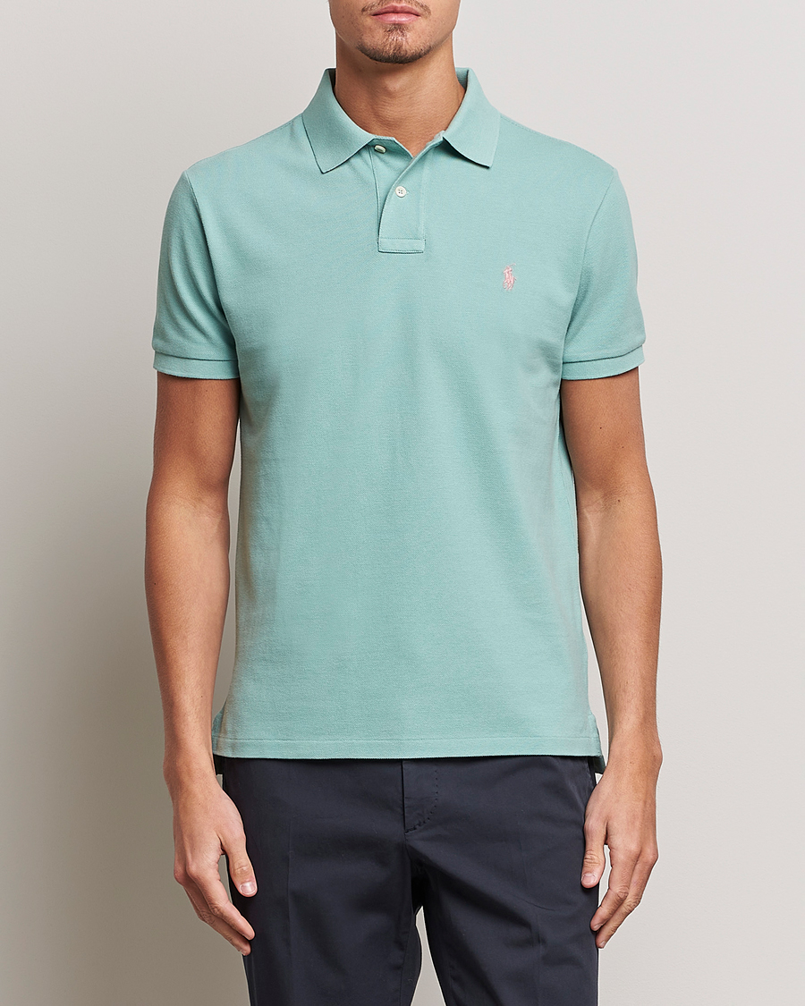 Herre | Polotrøjer | Polo Ralph Lauren | Custom Slim Fit Polo Essex Green