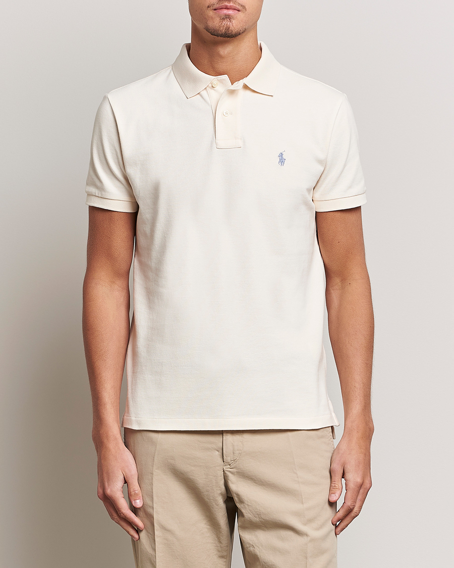 Herre | Polotrøjer | Polo Ralph Lauren | Custom Slim Fit Polo Guide Cream