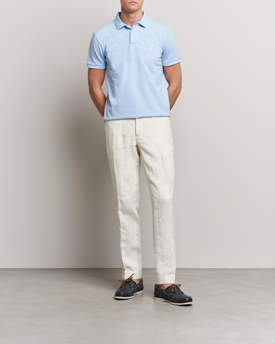 Herre | Polotrøjer | Polo Ralph Lauren | Custom Slim Fit Polo Office Blue
