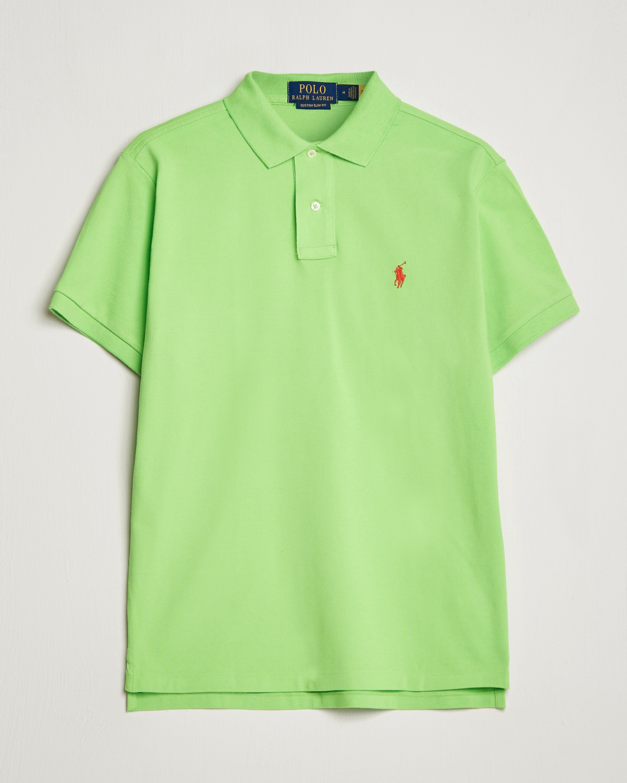Herre | Polotrøjer | Polo Ralph Lauren | Custom Slim Fit Polo Kiwi Lime