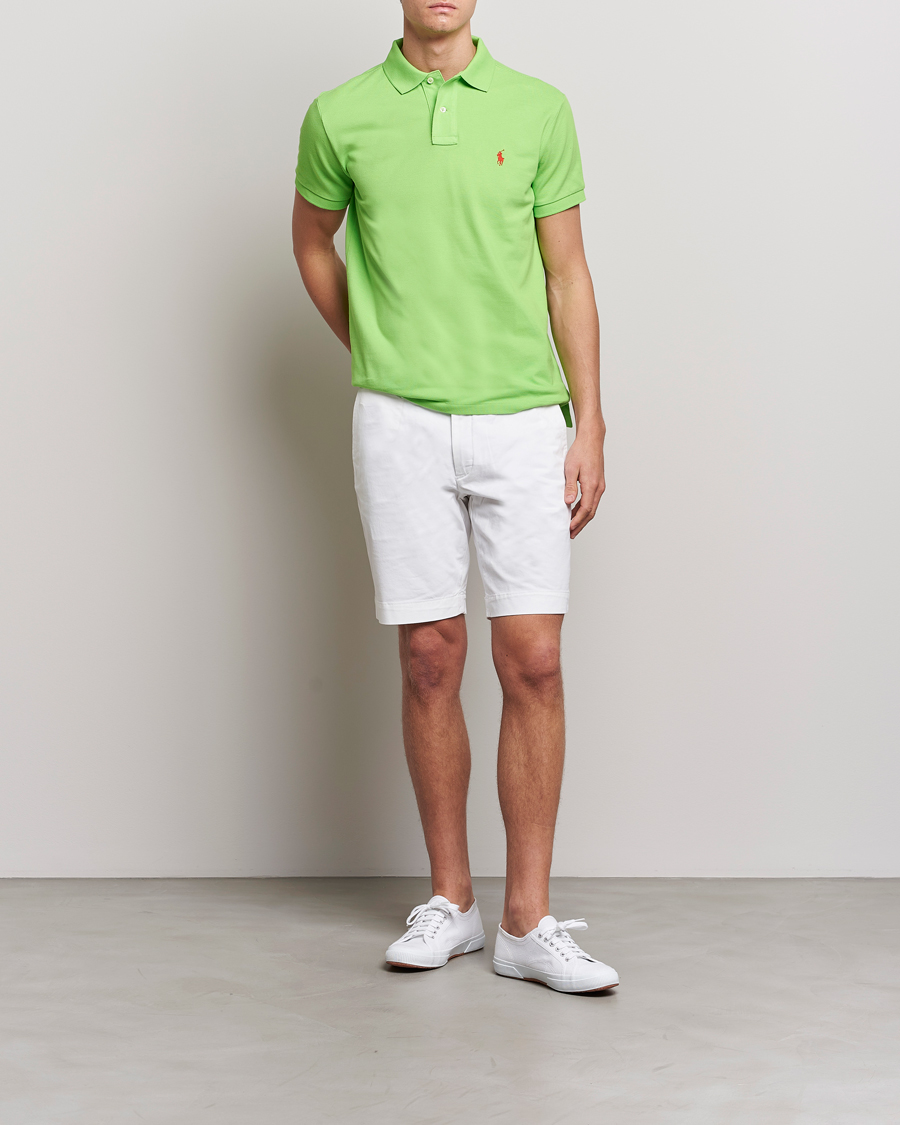 Herre | Polotrøjer | Polo Ralph Lauren | Custom Slim Fit Polo Kiwi Lime
