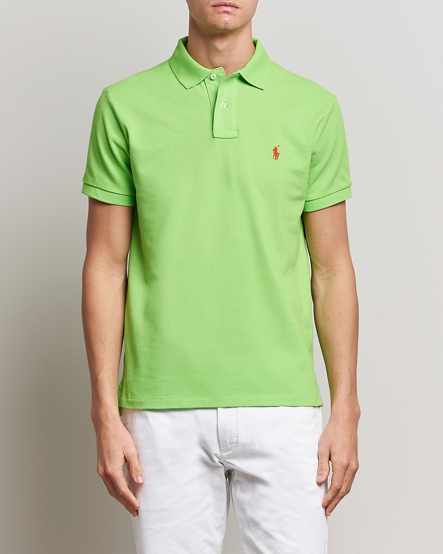 Herre | Polotrøjer | Polo Ralph Lauren | Custom Slim Fit Polo Kiwi Lime