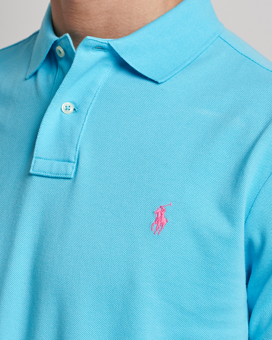 Herre | Polotrøjer | Polo Ralph Lauren | Custom Slim Fit Polo Turquoise Nova