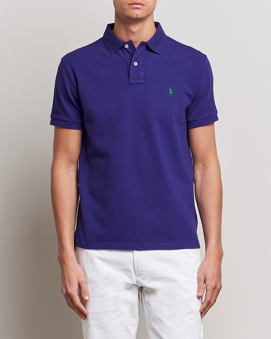 Herre |  | Polo Ralph Lauren | Custom Slim Fit Polo Chalet Purple