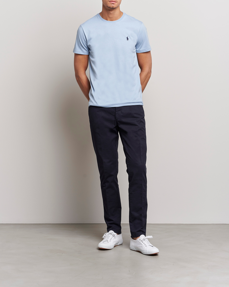 Herre | T-Shirts | Polo Ralph Lauren | Crew Neck T-Shirt Estate Blue