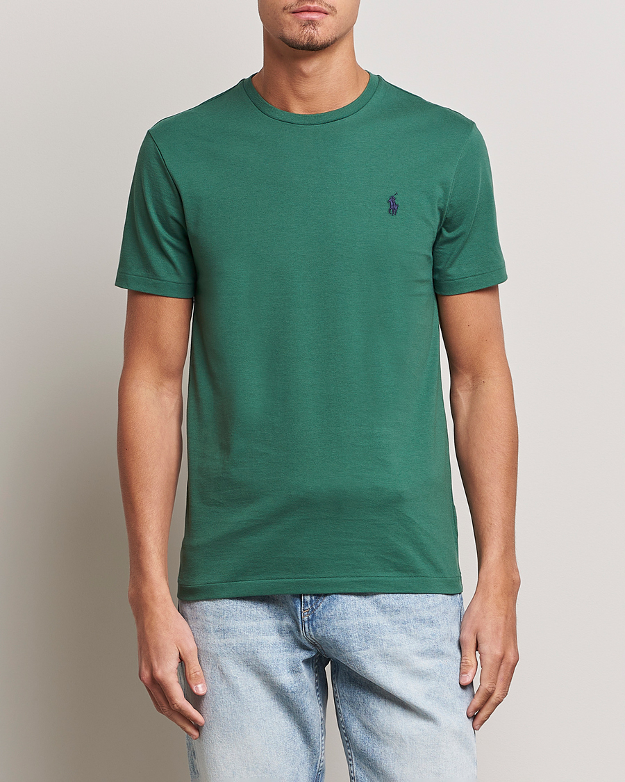 Herre | T-Shirts | Polo Ralph Lauren | Crew Neck T-Shirt Washed Forest