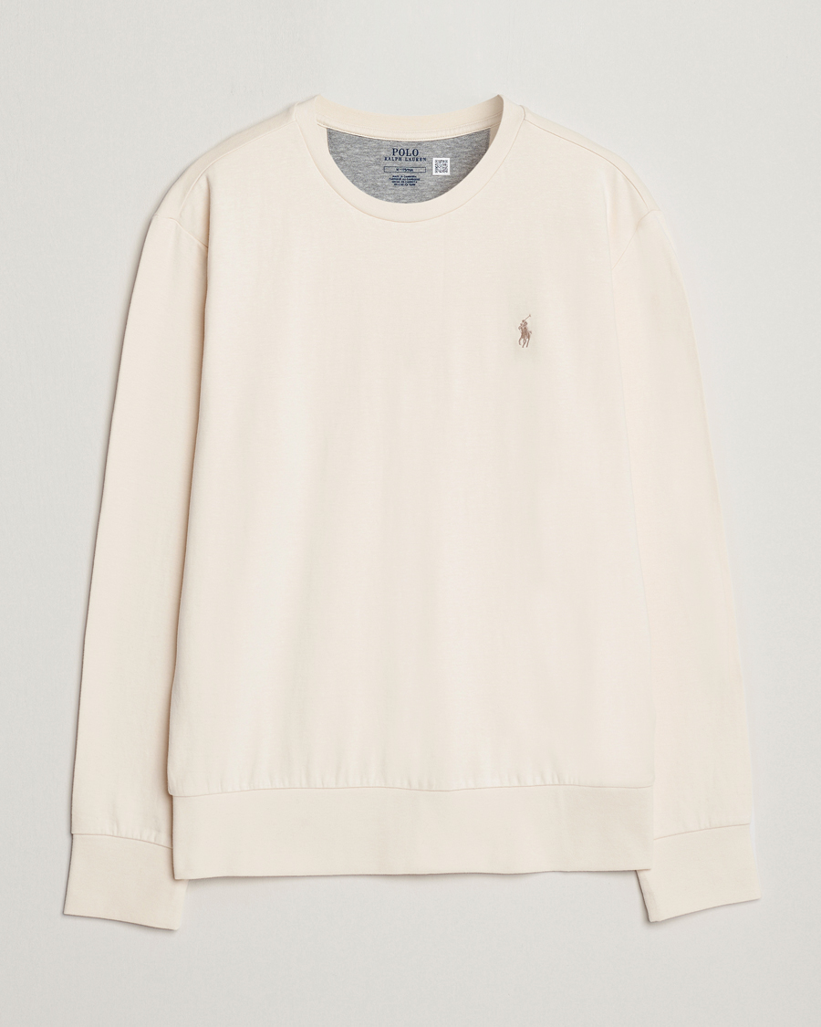 Herre | Trøjer | Polo Ralph Lauren | Double Knitted Jersey Sweatshirt Guide Cream