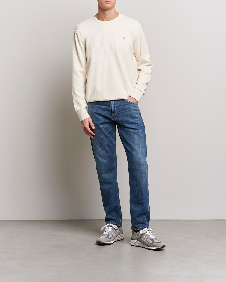 Herre | Trøjer | Polo Ralph Lauren | Double Knitted Jersey Sweatshirt Guide Cream
