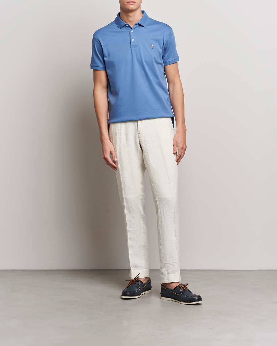 Herre | Polotrøjer | Polo Ralph Lauren | Luxury Pima Cotton Polo French Blue