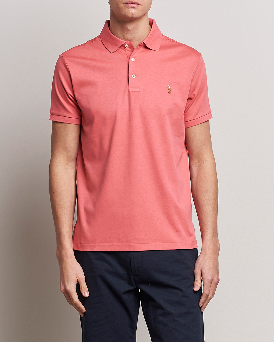Herre | Polotrøjer | Polo Ralph Lauren | Luxury Pima Cotton Polo Red Sky